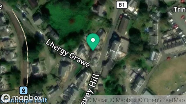 Map showing ST. MARTINS, OLD LAXEY HILL, LAXEY, ISLE OF MAN, IM4 7BZ