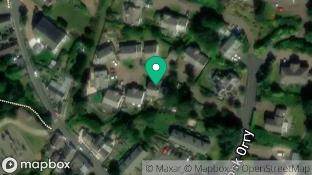 Map showing 1, LOWER CRONK ORRY, MINORCA HILL, LAXEY, ISLE OF MAN, IM4 7EG