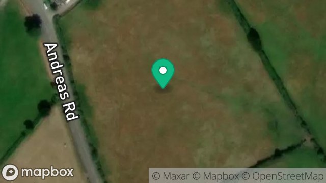 Map showing FIELD 131042, ANDREAS ROAD, RAMSEY, ISLE OF MAN, IM7 4EA