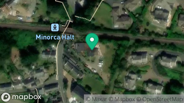 Map showing ROSEANNE, MINORCA HILL, LAXEY, ISLE OF MAN, IM4 7DX