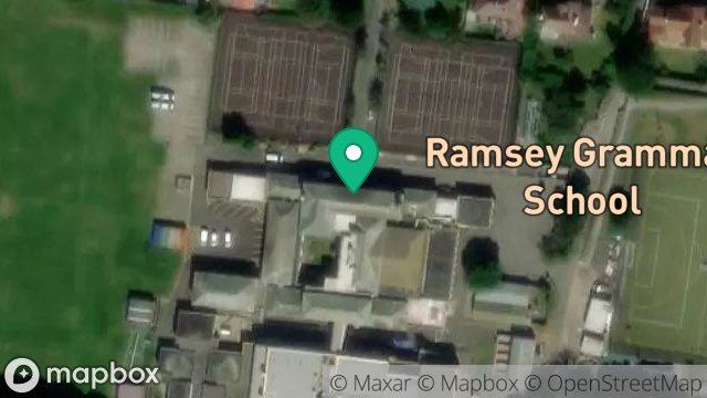 Map showing WEST BUILDING, RAMSEY GRAMMAR SCHOOL, LEZAYRE ROAD, RAMSEY, ISLE OF MAN, IM8 2RG