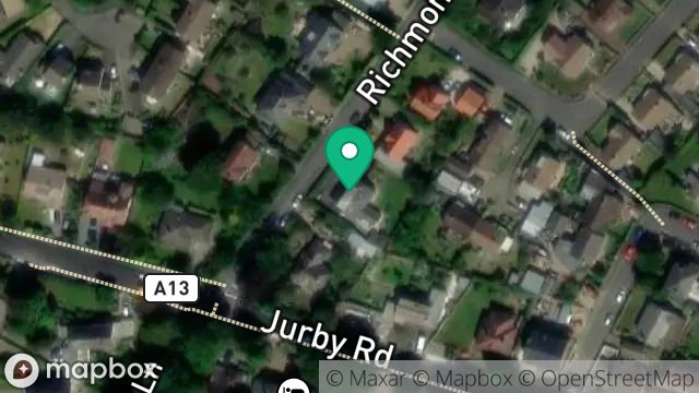 Map showing BURLEIGH, RICHMOND ROAD, RAMSEY, ISLE OF MAN, IM8 3PA