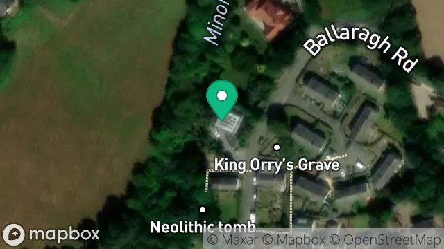 Map showing CLEA GHLASS, BALLARAGH ROAD, LAXEY, ISLE OF MAN, IM4 7PG