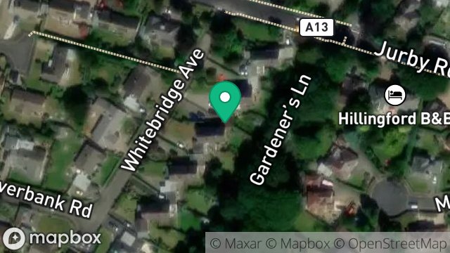 Map showing 5, WHITEBRIDGE AVENUE, RAMSEY, ISLE OF MAN, IM8 3PW