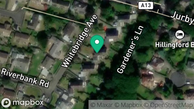 Map showing 6, WHITEBRIDGE AVENUE, RAMSEY, ISLE OF MAN, IM8 3PW