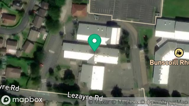 Map showing NEW AULDYN SCHOOL, LEZAYRE ROAD, RAMSEY, ISLE OF MAN, IM8 2PA