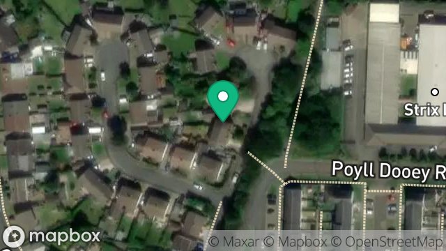 Map showing 2, GREENLANDS VIEW, RAMSEY, ISLE OF MAN, IM8 2PB
