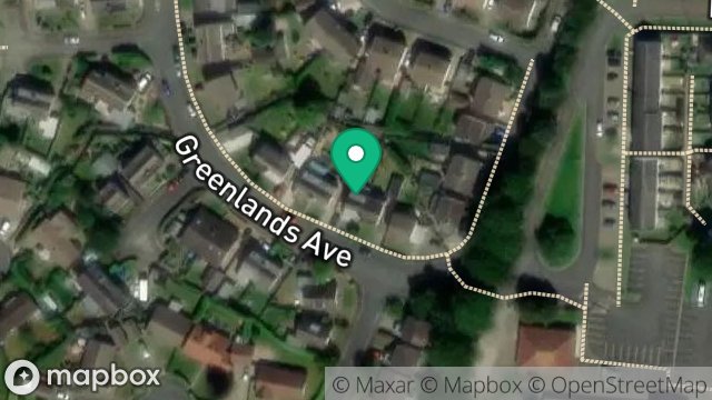 Map showing 75, GREENLANDS AVENUE, RAMSEY, ISLE OF MAN, IM8 2PQ