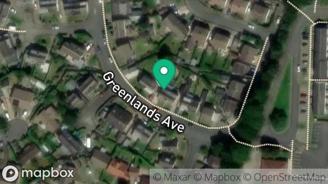 Map showing 71, GREENLANDS AVENUE, RAMSEY, ISLE OF MAN, IM8 2PQ