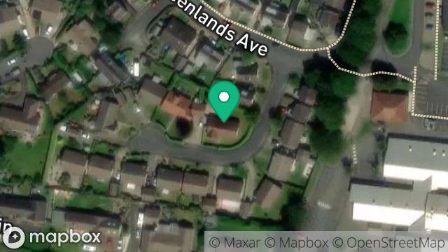 Map showing 13, GREENLANDS PARK, RAMSEY, ISLE OF MAN, IM8 2PG