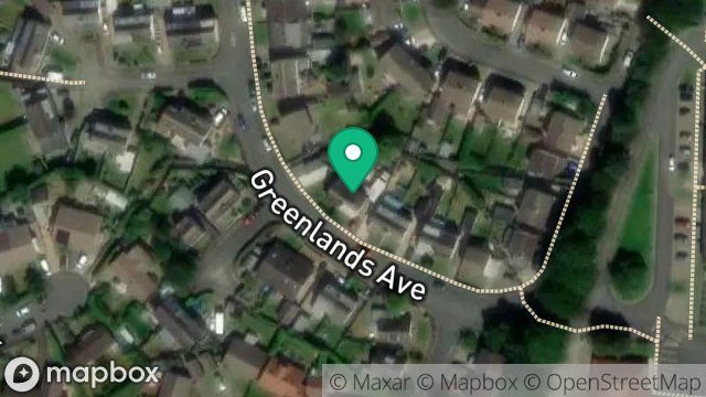 Map showing 69, GREENLANDS AVENUE, RAMSEY, ISLE OF MAN, IM8 2PQ