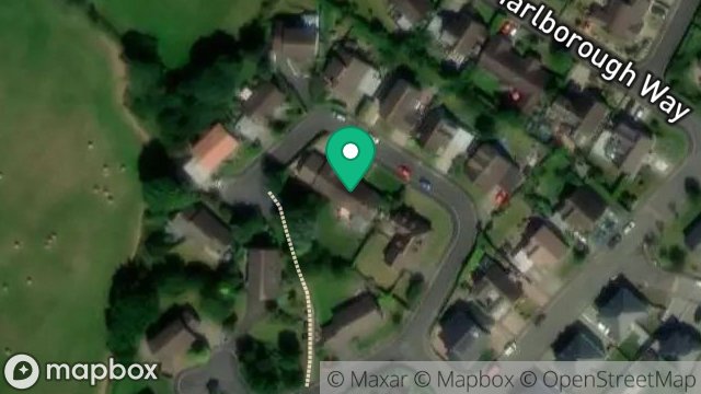 Map showing 17, GAINSBOROUGH CRESCENT, RAMSEY, ISLE OF MAN, IM8 3NH