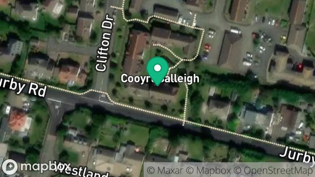 Map showing 3 GODRED COURT, KINGS REACH, RAMSEY, ISLE OF MAN, IM8 3NY
