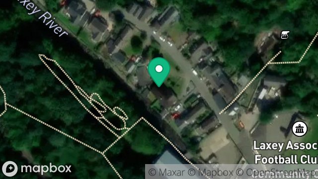 Map showing PALM LEA, GLEN ROAD, LAXEY, ISLE OF MAN, IM4 7AJ