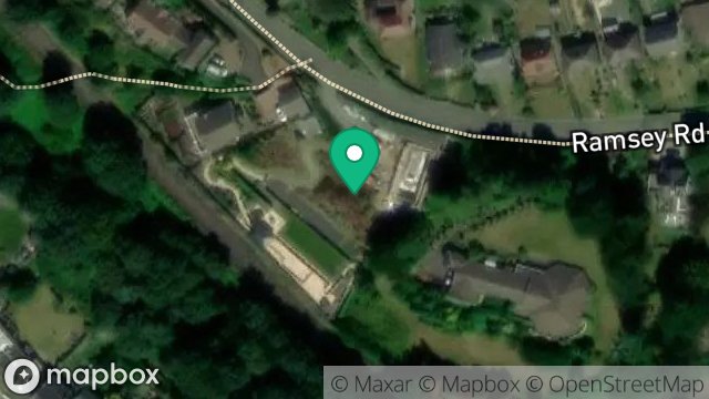 Map showing LAND ADJOINING SOUTH COURT, RAMSEY ROAD, LAXEY, ISLE OF MAN, IM4 7PY