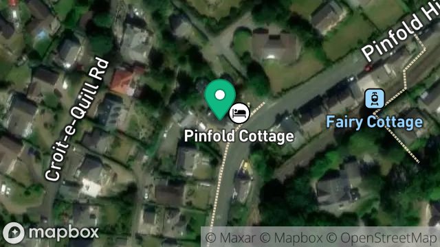 Map showing PINFOLD COTTAGE, PINFOLD HILL, LAXEY, ISLE OF MAN, IM4 7HN