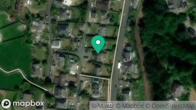 Map showing DAWN VIEW, PINFOLD HILL, LAXEY, ISLE OF MAN, IM4 7HW