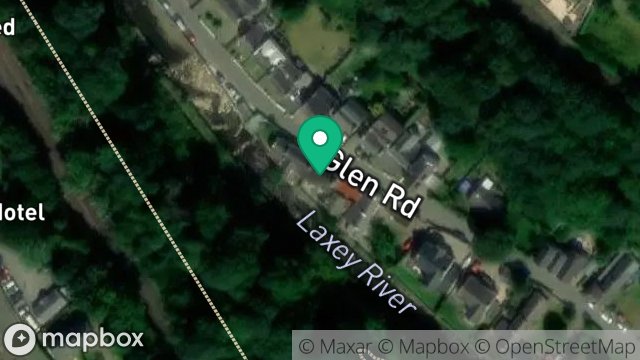 Map showing 1, VICTORIA TERRACE, GLEN ROAD, LAXEY, ISLE OF MAN, IM4 7AW