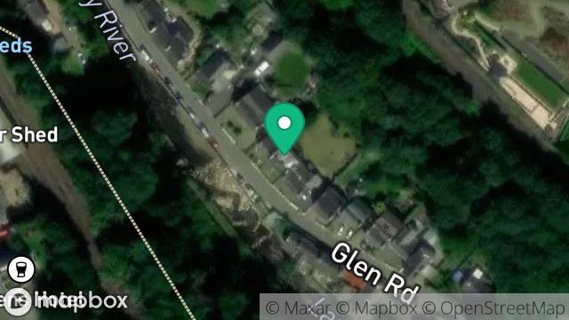 Map showing HOLLYWOOD, 1, GLEN ROAD, LAXEY, ISLE OF MAN, IM4 7AP