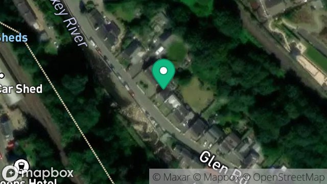 Map showing MANNIN COTTAGE, GLEN ROAD, LAXEY, ISLE OF MAN, IM4 7AP