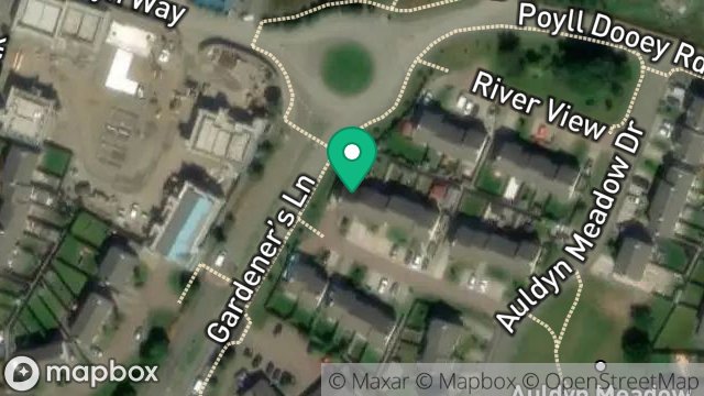 Map showing 21, RIVER CLOSE, AULDYN MEADOW, RAMSEY, ISLE OF MAN, IM8 2TU