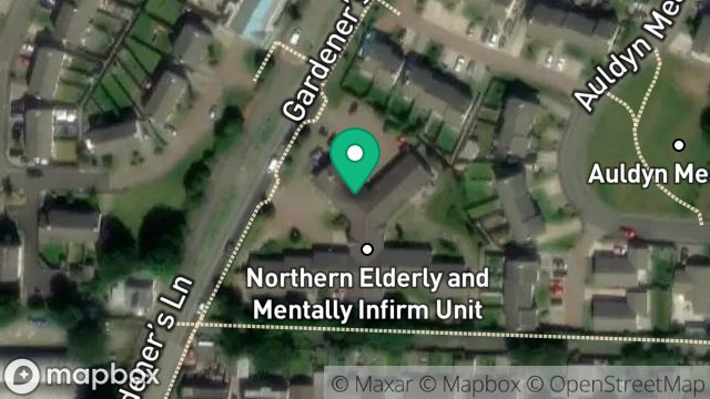Map showing FIELD 134275, GARDENERS LANE, RAMSEY, ISLE OF MAN, IM8 2TF
