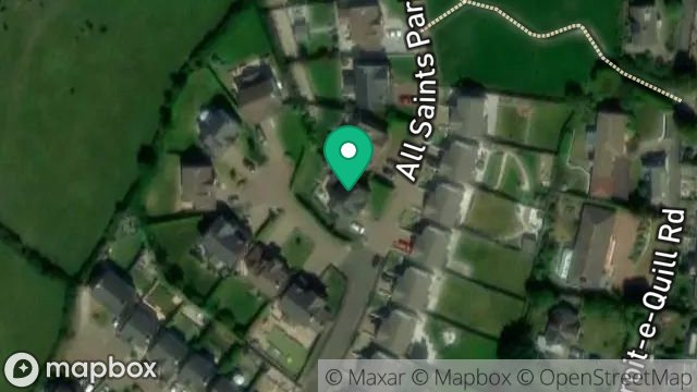Map showing 1, REAYRT NY GLIONNEY DRIVE, LONAN, LAXEY, ISLE OF MAN, IM4 7LG