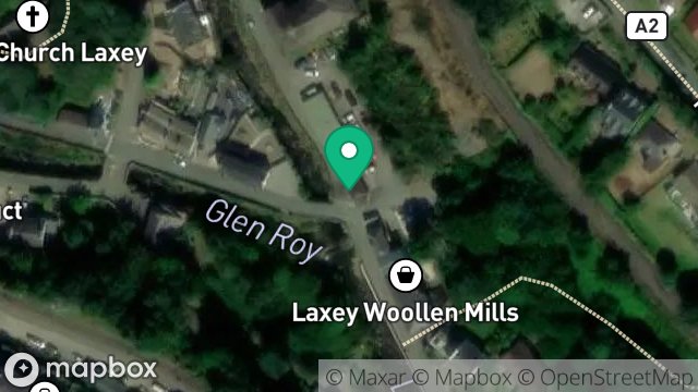 Map showing LAXEY HERITAGE TRAIL - SIGN 5, GLEN ROAD, LAXEY, ISLE OF MAN, IM4 7AR