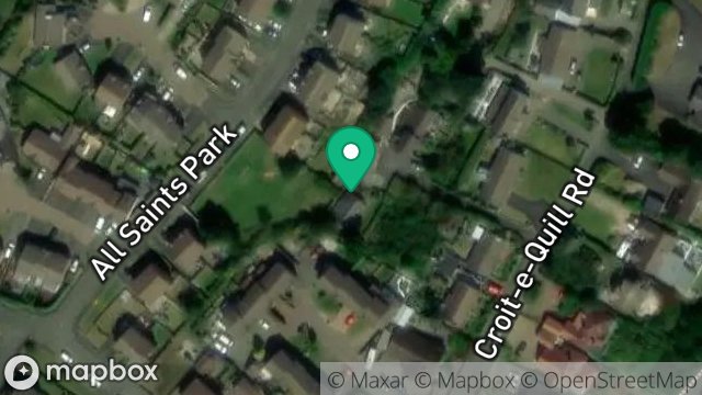 Map showing PEACEHAVEN, CROIT-E-QUILL ROAD, LAXEY, ISLE OF MAN, IM4 7JF