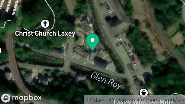 Map showing GREENBANK, GLEN ROAD, LAXEY, ISLE OF MAN, IM4 7AR