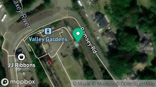 Map showing GREAT LAXEY MINE RAILWAY CARRIAGE SHED, LAXEY VALLEY GARDENS, GLEN ROAD, LAXEY, ISLE OF MAN, IM4 7PD