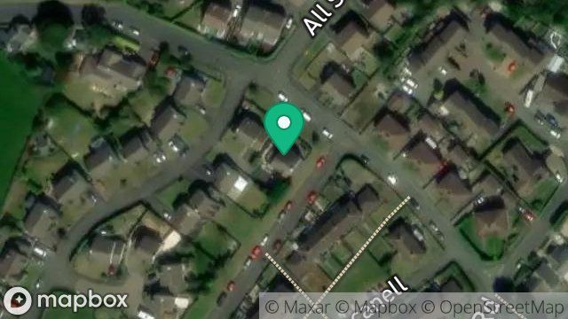 Map showing 1, CHURCH CLOSE, LONAN, LAXEY, ISLE OF MAN, IM4 7JY