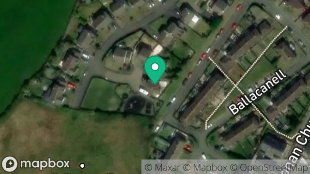Map showing 9, CHURCH CLOSE, LONAN, LAXEY, ISLE OF MAN, IM4 7JY