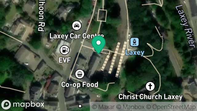 Map showing WHITEHOUSE BUILDINGS, WHITE HOUSE CLOSE, LAXEY, ISLE OF MAN, IM4 7BA
