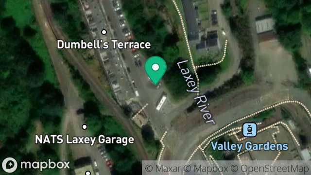 Map showing COACH PARK, MINES ROAD, LAXEY, ISLE OF MAN, IM4 7NY