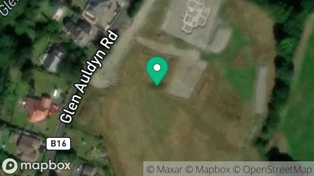 Map showing FIELD ADJCENT TO BEECHFIELD, TRACK FROM GLEN AULDYN, GLEN AULDYN, RAMSEY, ISLE OF MAN, IM7 2AD