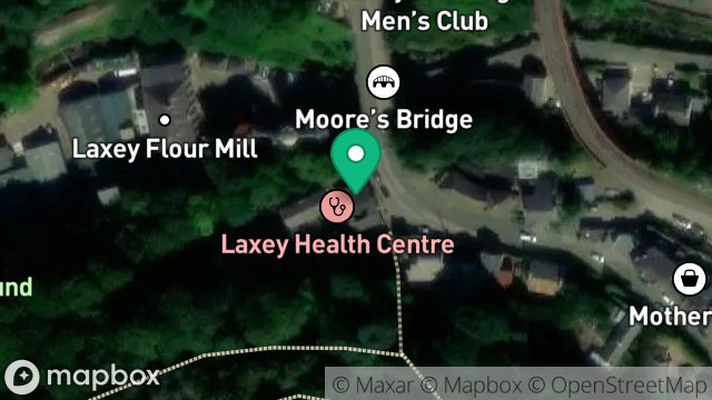 Map showing YE OLD COACH AND HORSES, NEW ROAD, LAXEY, ISLE OF MAN, IM4 7BF