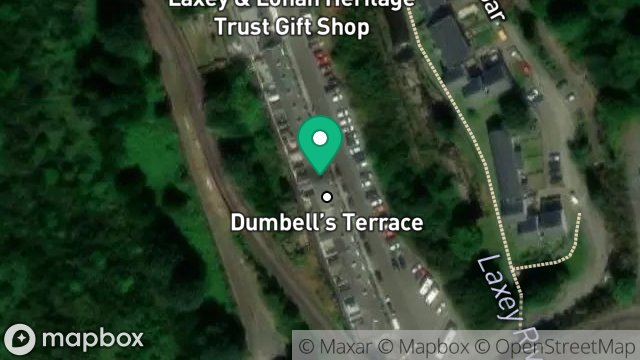 Map showing 11, DUMBELLS TERRACE, LAXEY, ISLE OF MAN, IM4 7NY