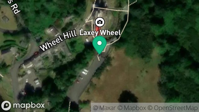 Map showing LAXEY WHEEL VISTOR ENTRANCE, MINES ROAD, LAXEY, ISLE OF MAN, IM4 7NL