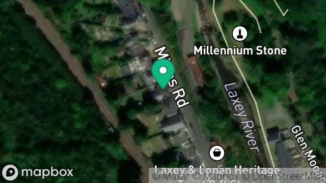 Map showing 28, MINES ROAD, LAXEY, ISLE OF MAN, IM4 7NH