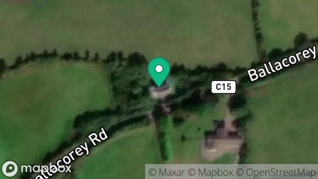 Map showing RHEAST-TWOAIE, BALLACOREY ROAD, BRIDE, ISLE OF MAN, IM7 4AW