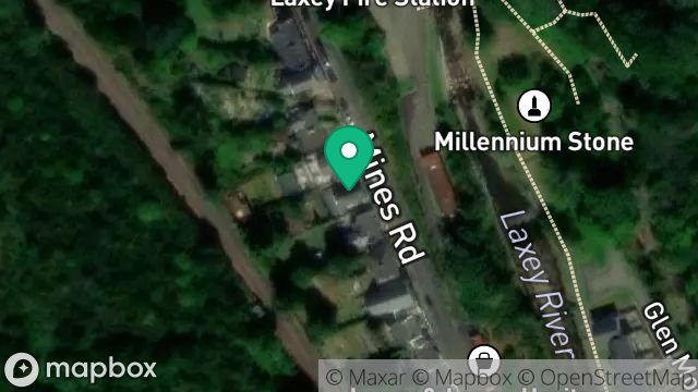 Map showing GREENHOUSE, WHEEL VIEW, 29, MINES ROAD, LAXEY, ISLE OF MAN, IM4 7NH