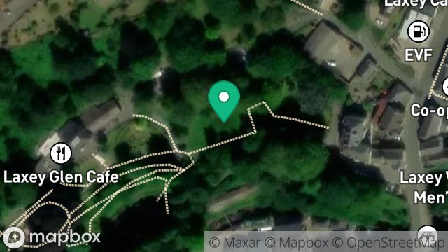 Map showing GLEN GARDENS, NEW ROAD, LAXEY, ISLE OF MAN, IM4 7BE