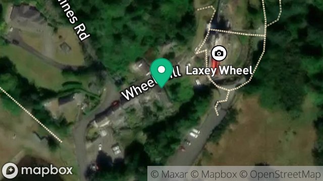 Map showing WHEELVIEW, WHEEL HILL, LAXEY, ISLE OF MAN, IM4 7NL