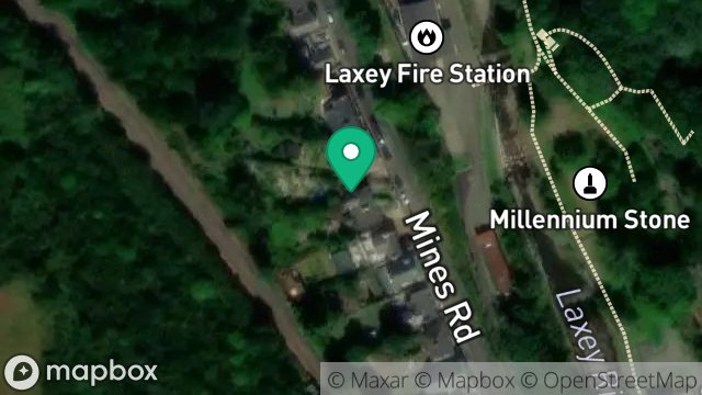 Map showing 32, MINES ROAD, LAXEY, ISLE OF MAN, IM4 7NH