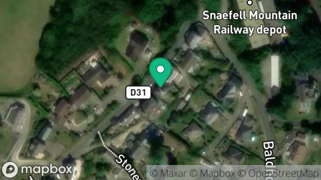 Map showing IVYDENE COTTAGE, BALDHOON ROAD, LAXEY, ISLE OF MAN, IM4 7NE