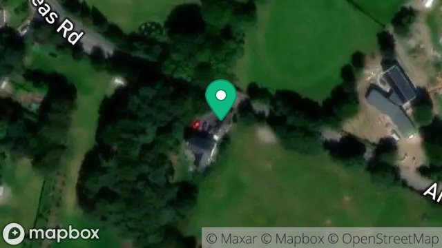Map showing CROIT AUST, ANDREAS ROAD, AUST, RAMSEY, ISLE OF MAN, IM7 4EF
