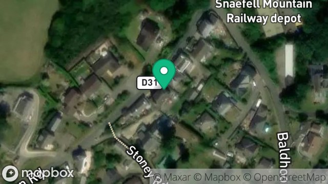 Map showing HILLCREST, BALDHOON ROAD, LAXEY, ISLE OF MAN, IM4 7NE