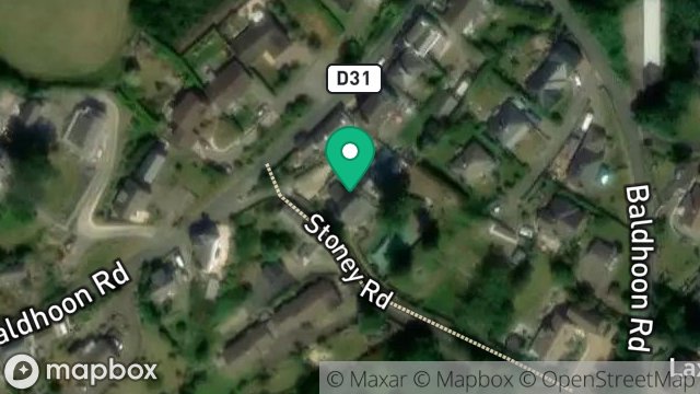 Map showing HIGHFIELD, STONEY ROAD, LAXEY, ISLE OF MAN, IM4 7NB