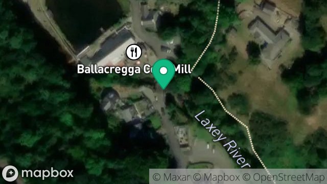 Map showing BRIDGE APPRON - LAXEY RIVER, MINES ROAD, LAXEY, ISLE OF MAN, IM4 7NJ